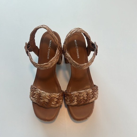 Marc Fisher Seclude Platform Raffia Sandal - Picture 6 of 10